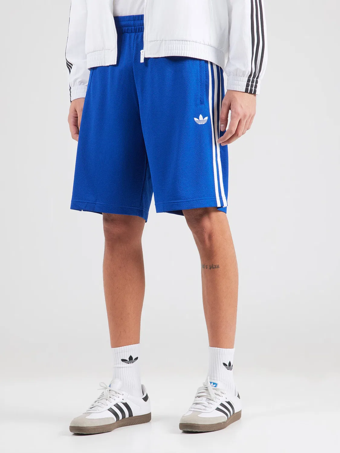 Шорты Adidas Originals свободного кроя Adicolor кобальтово-синего цвета — фото 3