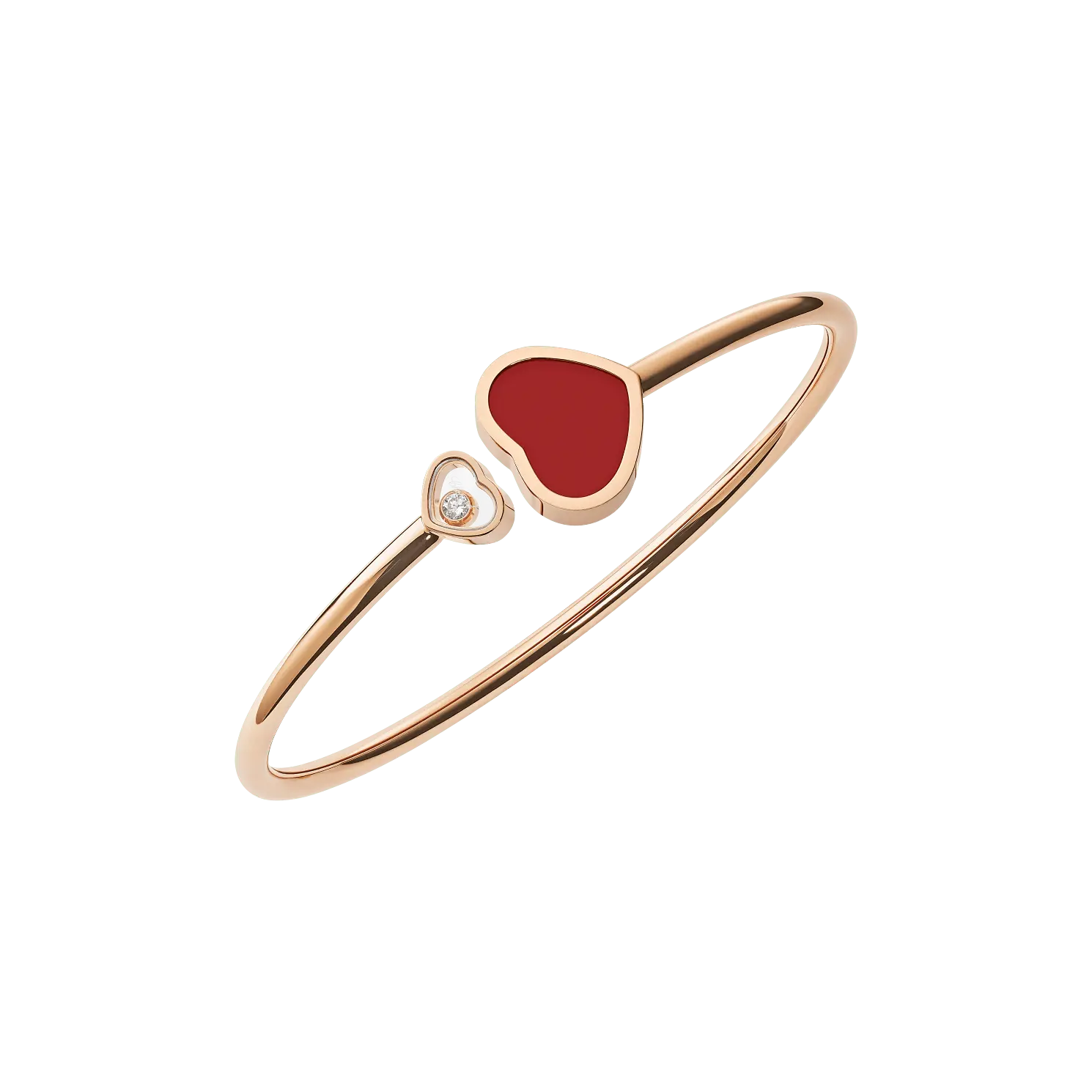 

Браслет Chopard Happy Hearts - Браслет, розовое золото, бриллиант, сердолик