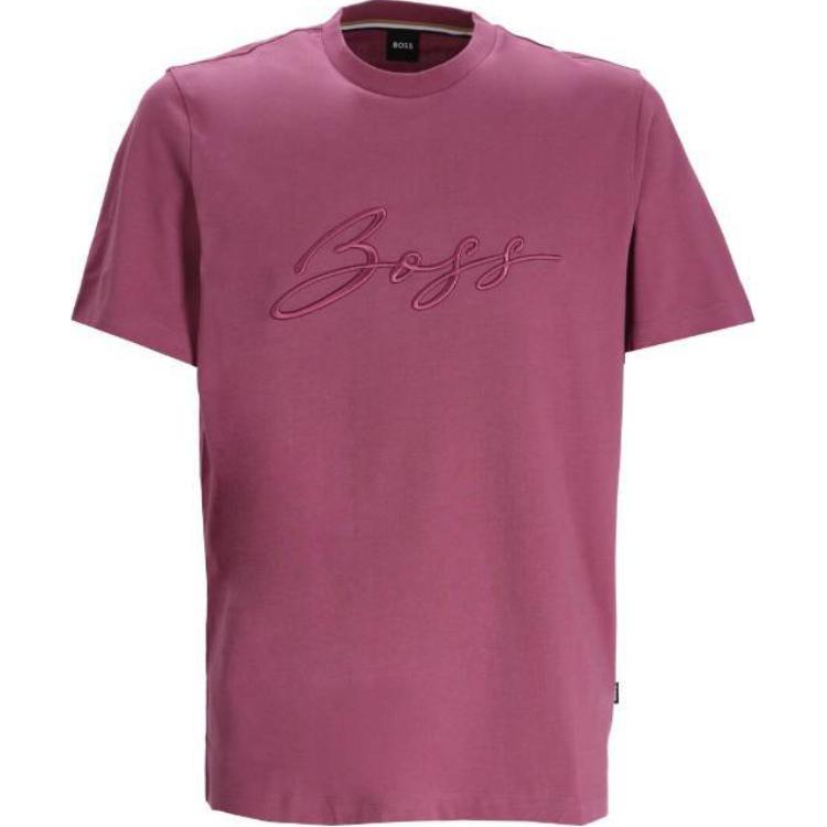

Футболка Boss Script logo HUGO BOSS, фуксия