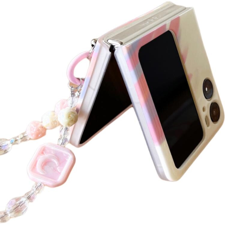 

Чехол для телефона Мивана Mifanna, IMD pink purple graffiti + hanging chain