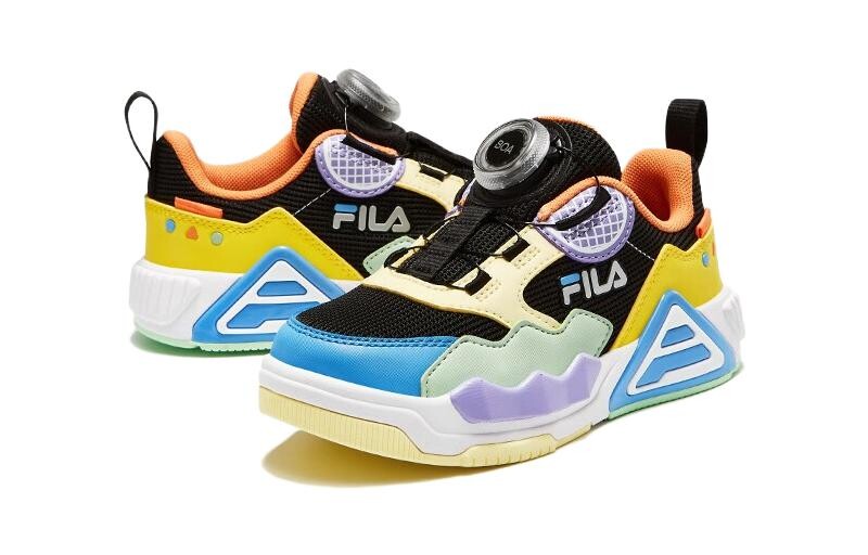 FILA Детские кроссовки для скейтбординга PS, Black/wax yellow — фото 4