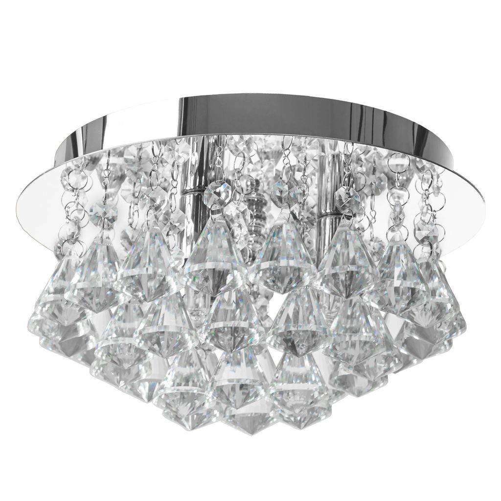 

Потолочный светильник Toollight App1039-3C Crystal Chrome, 3 источника света G9, 25X25X14,5 см Toolight, серебро