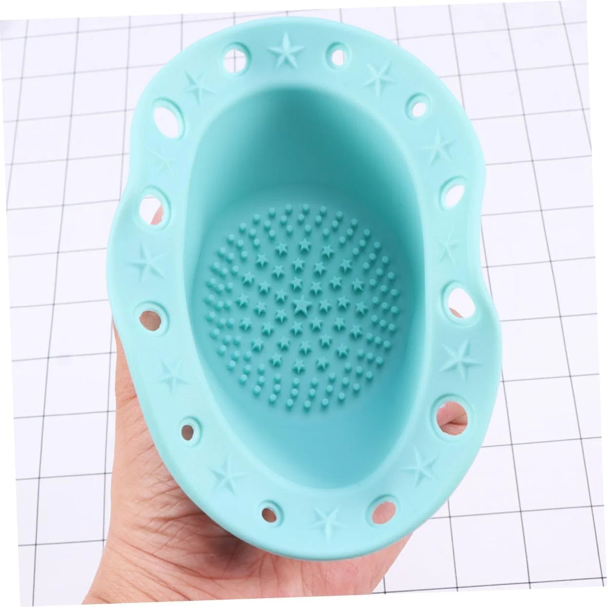 Силиконовый коврик для чистки кистей Beatifufu, зеленый — фото 4