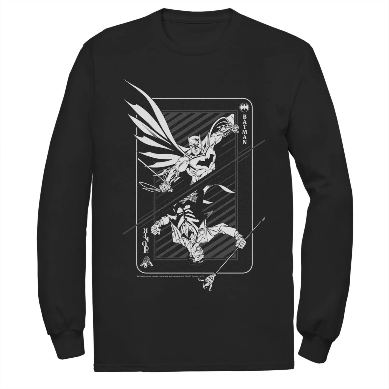 

Мужская футболка с плакатом и карточкой DC Comics «Бэтмен и Джокер»