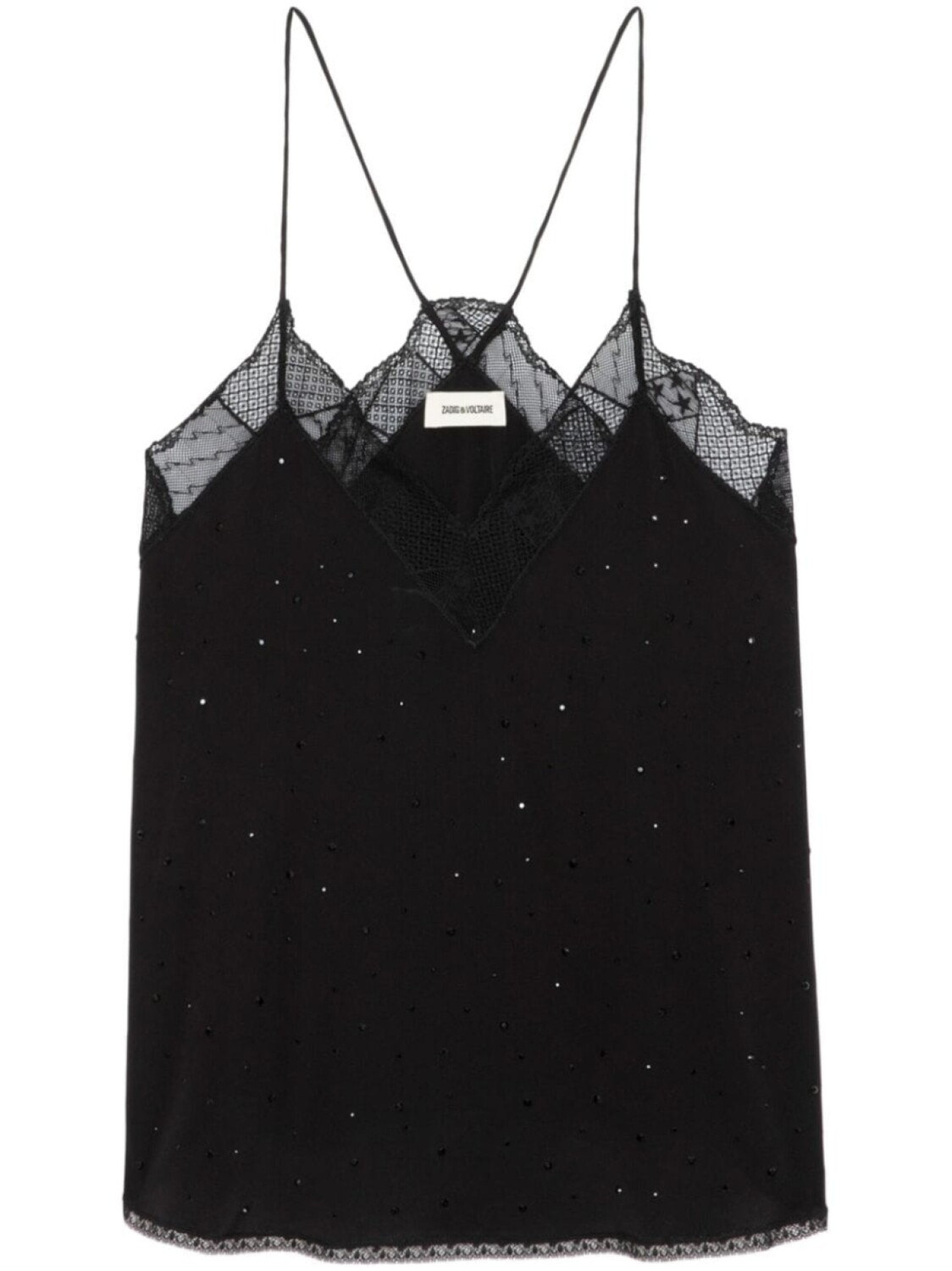 

Zadig&Voltaire шелковый топ Кристи, черный