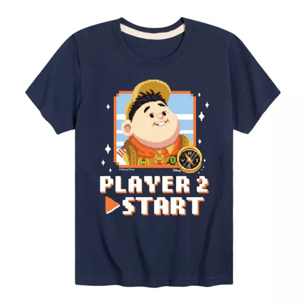 

Футболка Up boys 8-20 player 2 Russell с графическим принтом Disney, синий