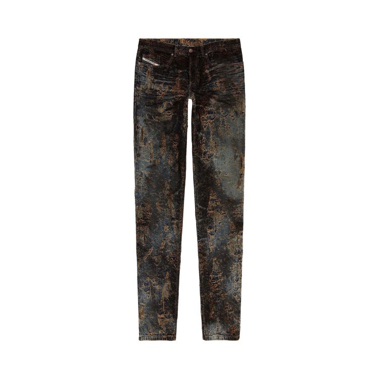 

Брюки Diesel Distressed Denim Pants Pants 'Blue', синий