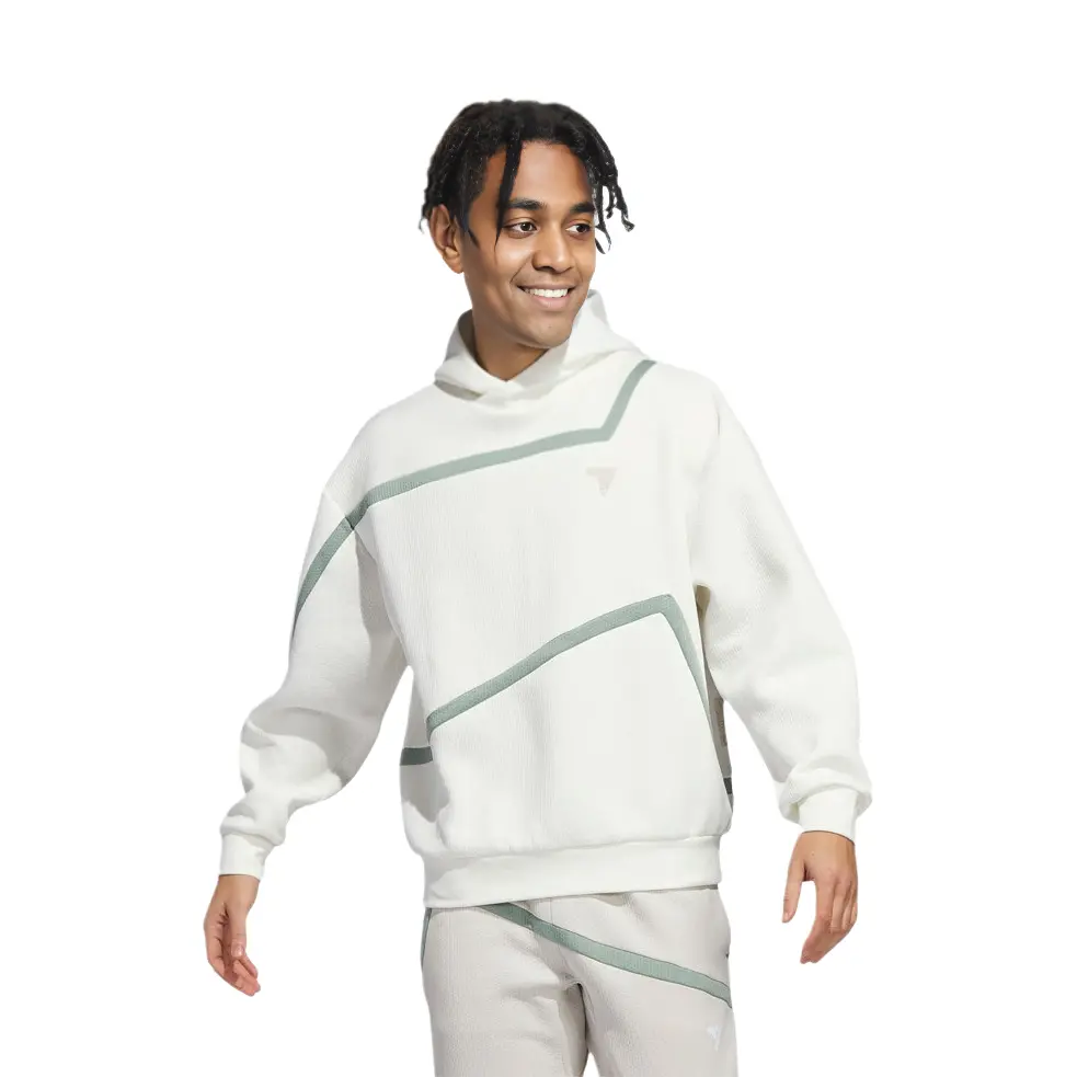 CNY Толстовка мужская Off White Adidas, цвет Jade White — фото 2