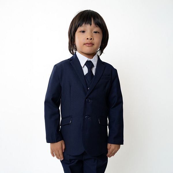 Костюм для мальчиков 12m-4t knox 5-piece slim fit Suit The Boyz, Navy — фото 2