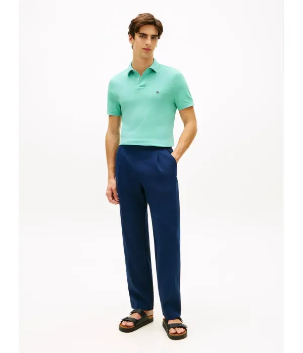Поло 1985 regular fit Tommy Hilfiger, бирюзовый — фото 2