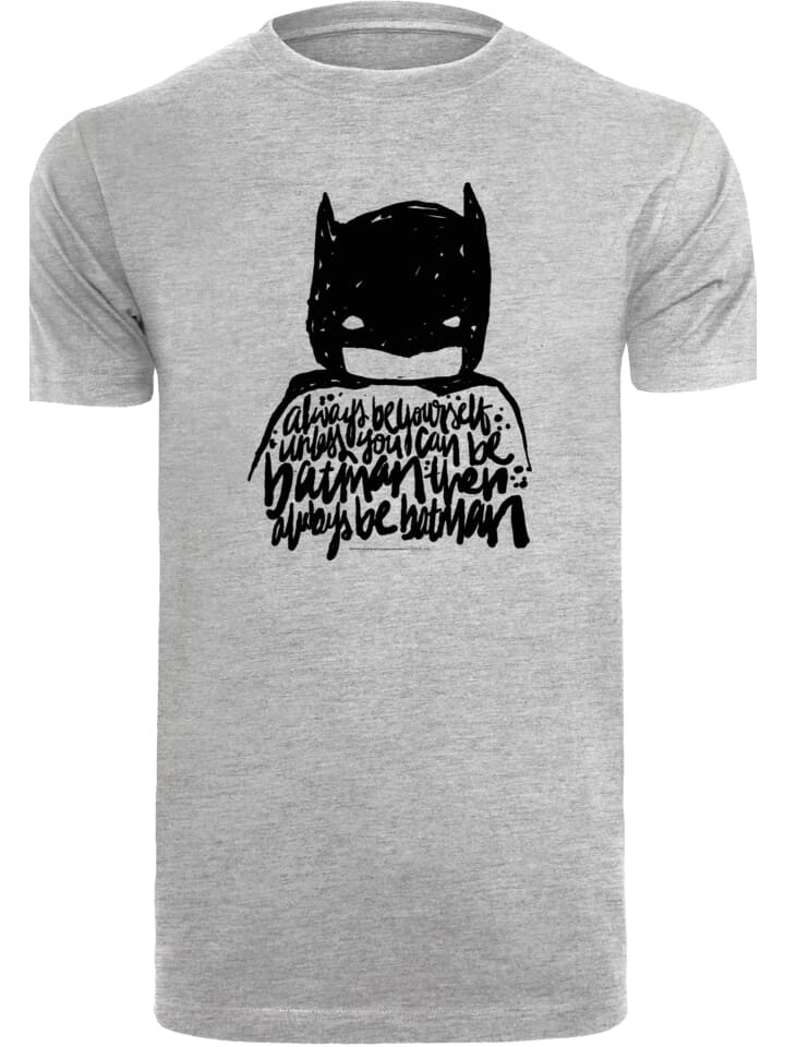 

Футболка F4NT4STIC DC Comics Batman Always Be Yourself, пестрый серый