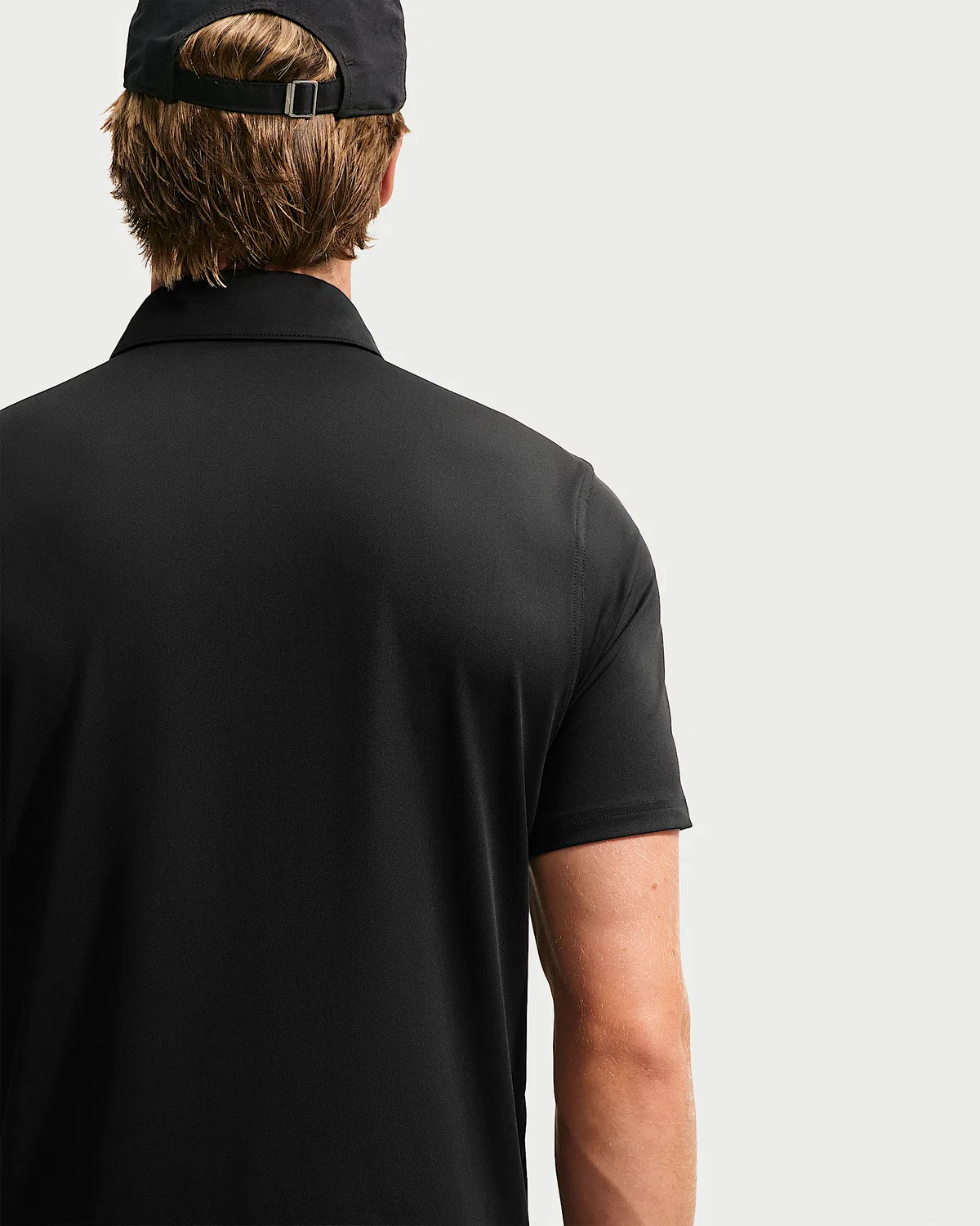 Мужское поло Nike Velocity Dri-FIT Chest Logo Golf, Black/White — фото 2