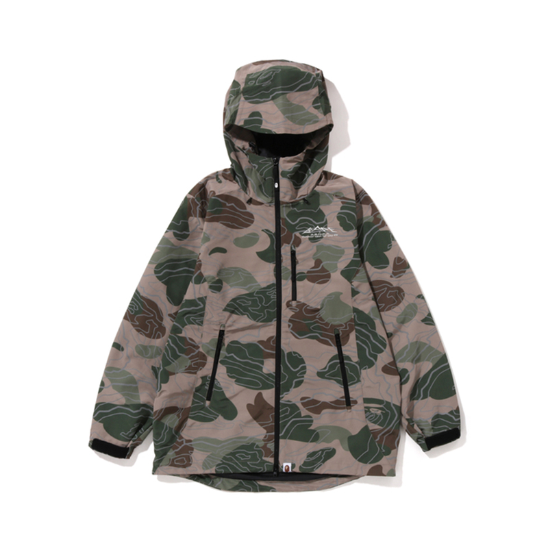 A BATHING APE Bape Многослойный камуфляжный куртка, Black BKX — фото 4