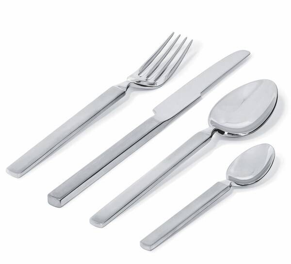 

Сухие столовые приборы 24 шт. Alessi, серебряный