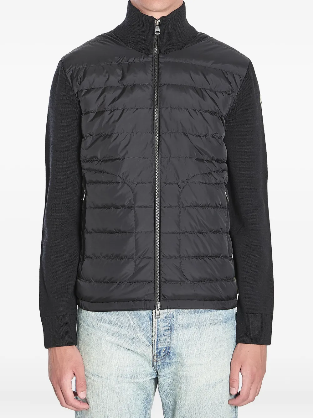 

Пуховик со вставками MONCLER, черный