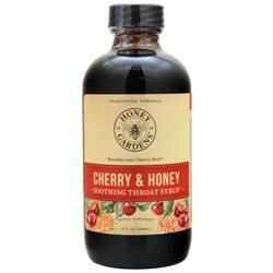 

Honey Gardens Вишнево-медовый успокаивающий сироп для горла 8 жидких унций