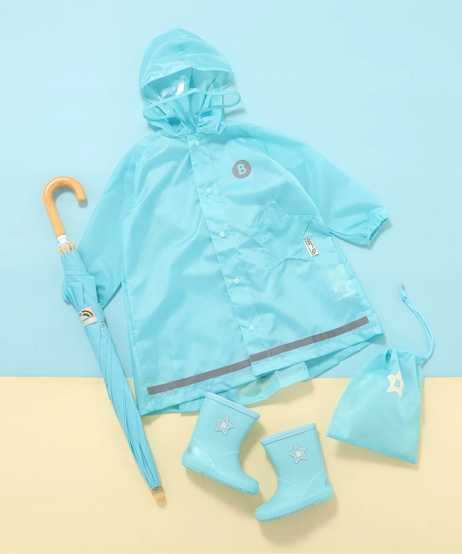 Детские дождевые туфли из ПВХ Smart Rain Shoes BREEZE розовые — фото 2