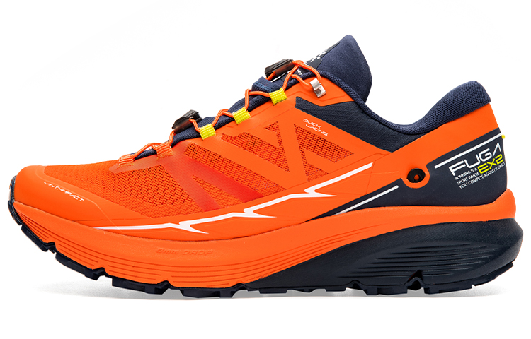 

Мужские туристические ботинки для альпинизма и походов низкие Fire Orange/Cobalt Moon Blue KAILAS FUGA