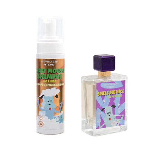 

Сухой шампунь + одеколон для животных AROMACRAZY Set Regalo Mascota