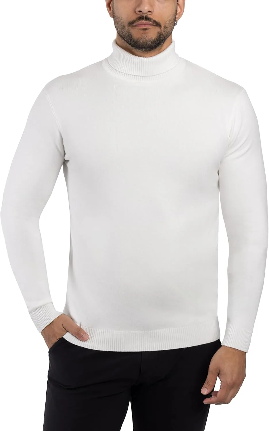 

X RAY мужская водолазка, мягкий slim fit пуловер