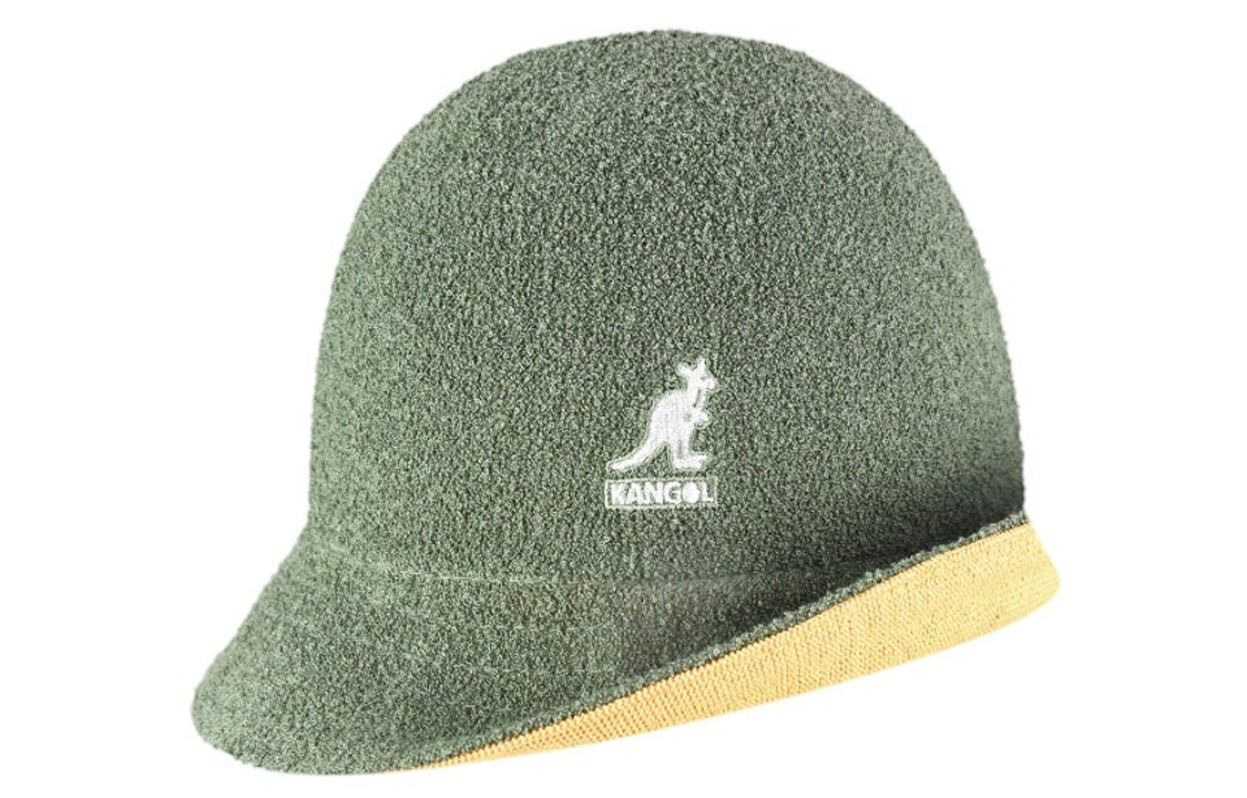 

KANGOL Панама унисекс, зеленая/желтые