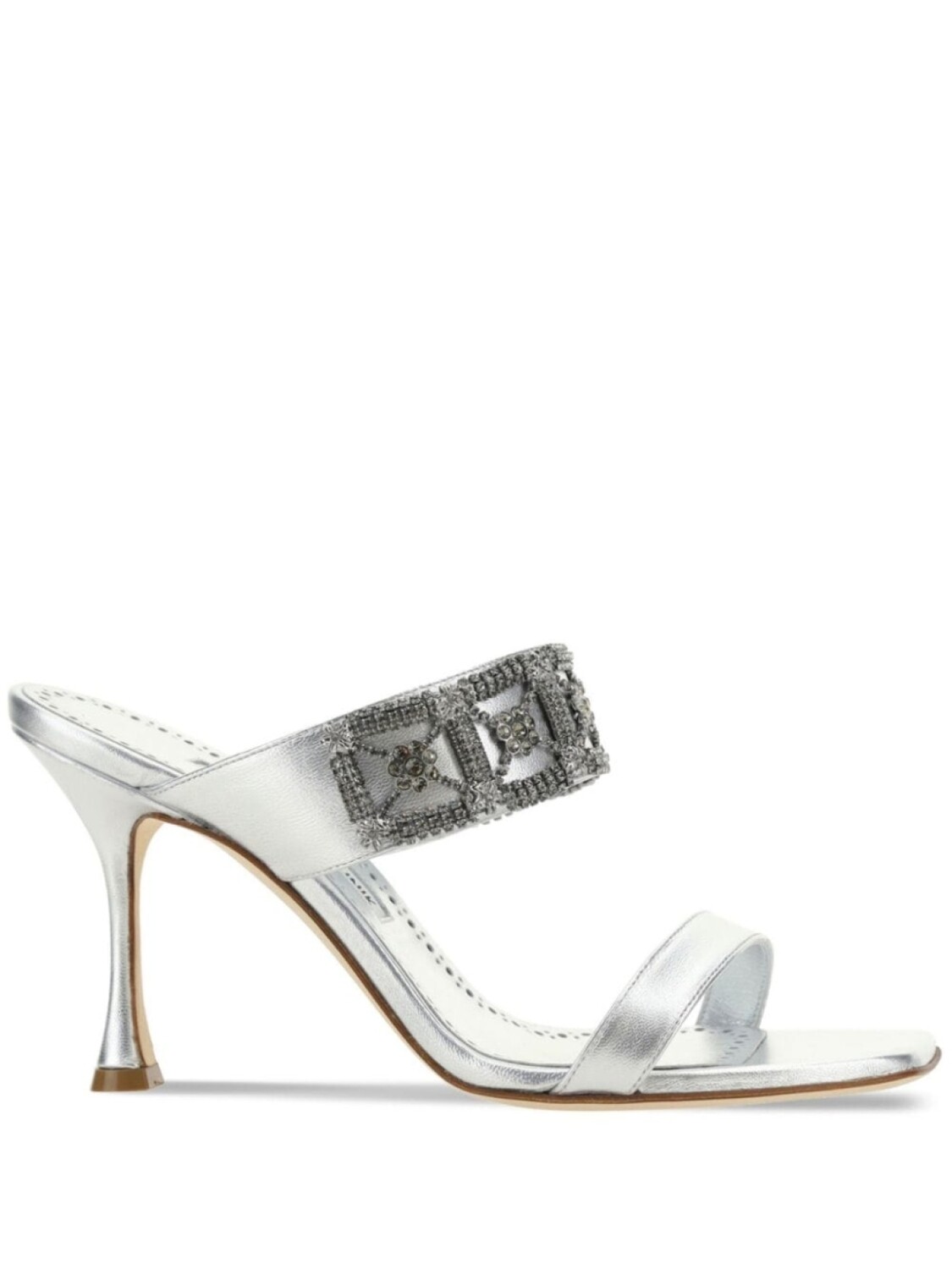 

Туфли Manolo Blahnik Larapa 90 мм, серебряный