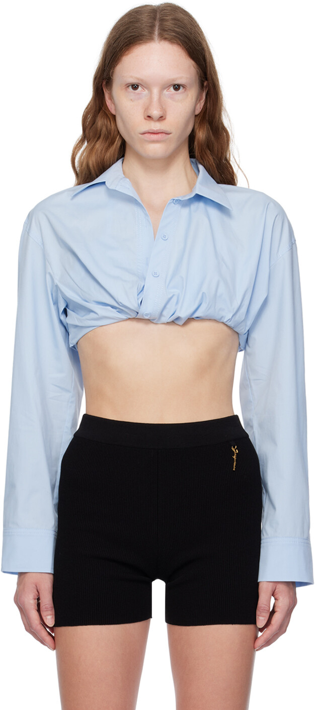 

Синий - Светлая рубашка Le Chouchou La Chemise Bahia Courte Jacquemus