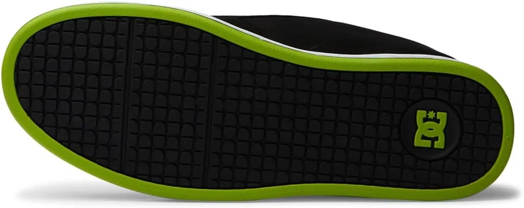 Мужские кроссовки DC Shoes Net Amazon Renewed, Black Lime Green. — фото 3