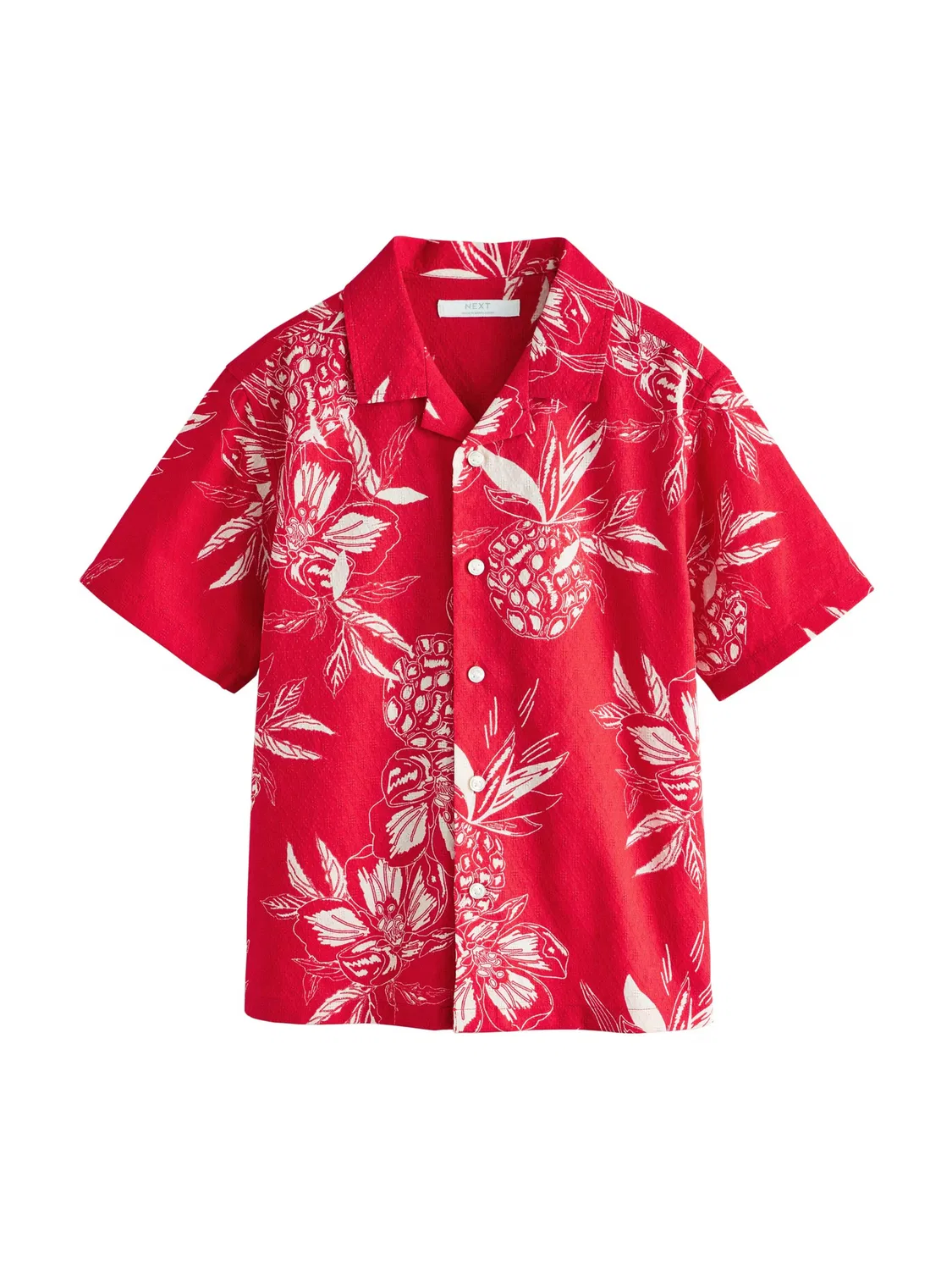 Удобная рубашка на пуговицах Next, Bright Red