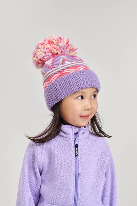 

Детская шерстяная шапка Kirjoen Reima, фиолетовый