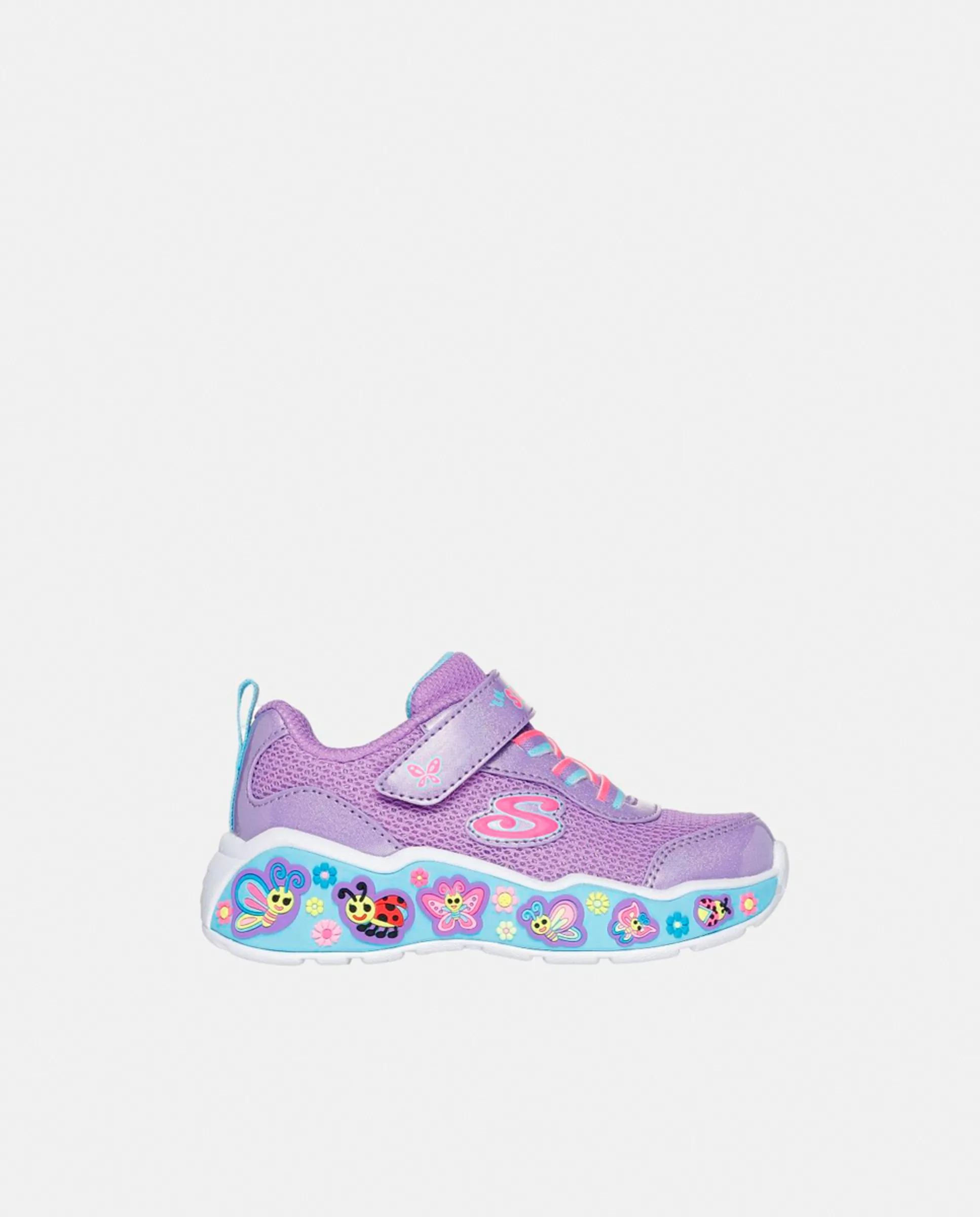 

Детские кроссовки с подсветкой Skechers, пурпурный