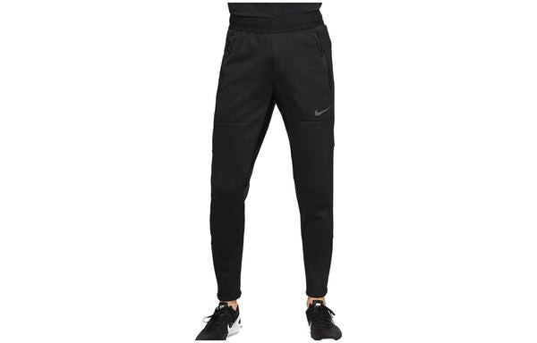 Брюки therma stay warm sports training long pants black Nike, черный — фото 4