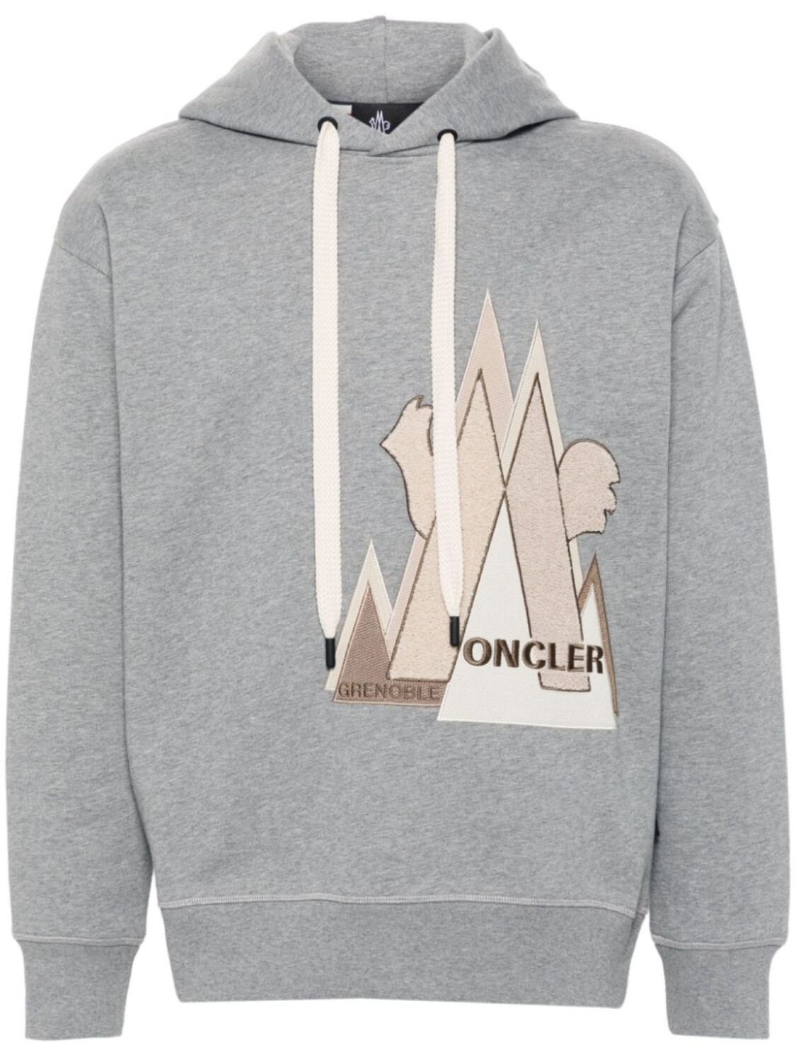 

Moncler Grenoble худи с логотипом Mountain, серый