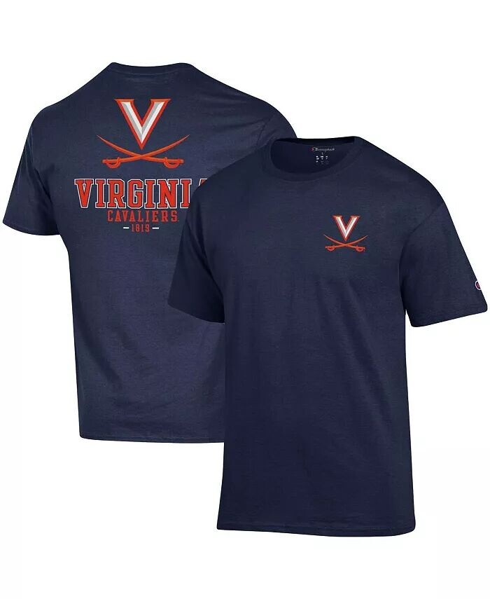 

Мужская темно-синяя футболка Virginia Cavaliers Stack 2-Hit Champion