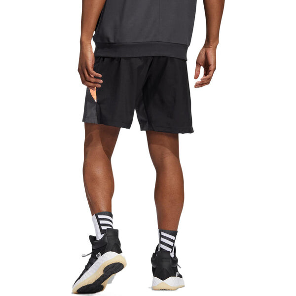 Шорты galaxy stripe logo straight shorts 'grey' Adidas, серый — фото 3