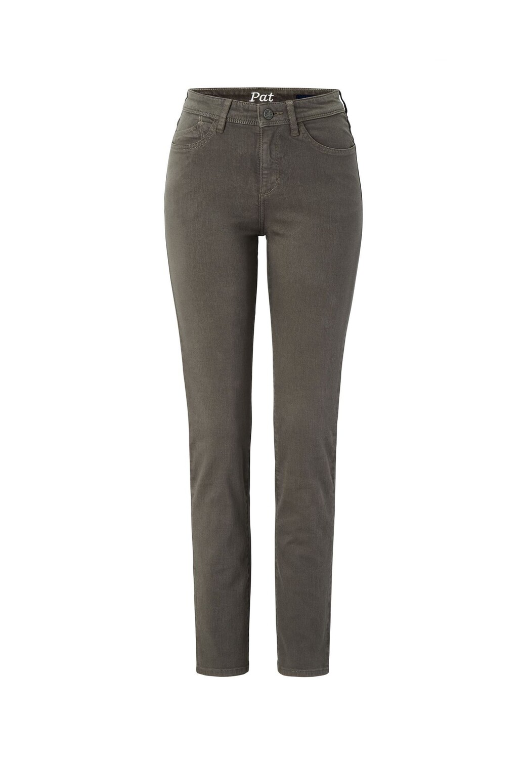 

Брюки из эластичной ткани приталенного кроя с ПЭТ PADDOCK'S, цвет Dark Olive