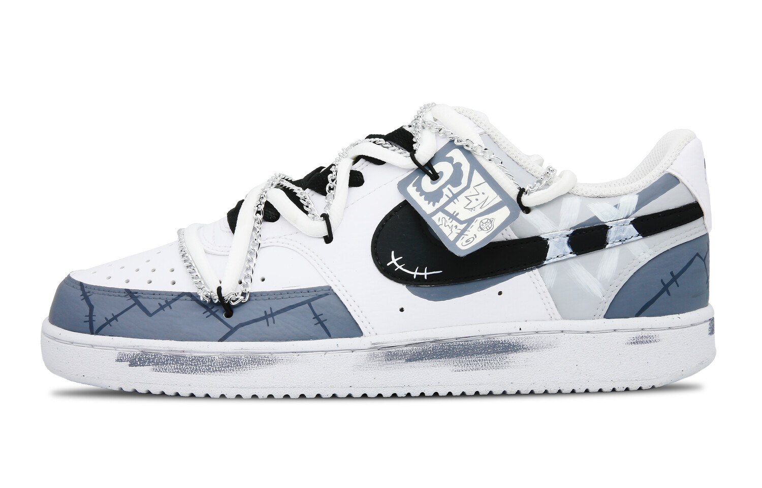

Кроссовки Nike Court Vision 1 Skateboard Shoes Men Low-Top Blue