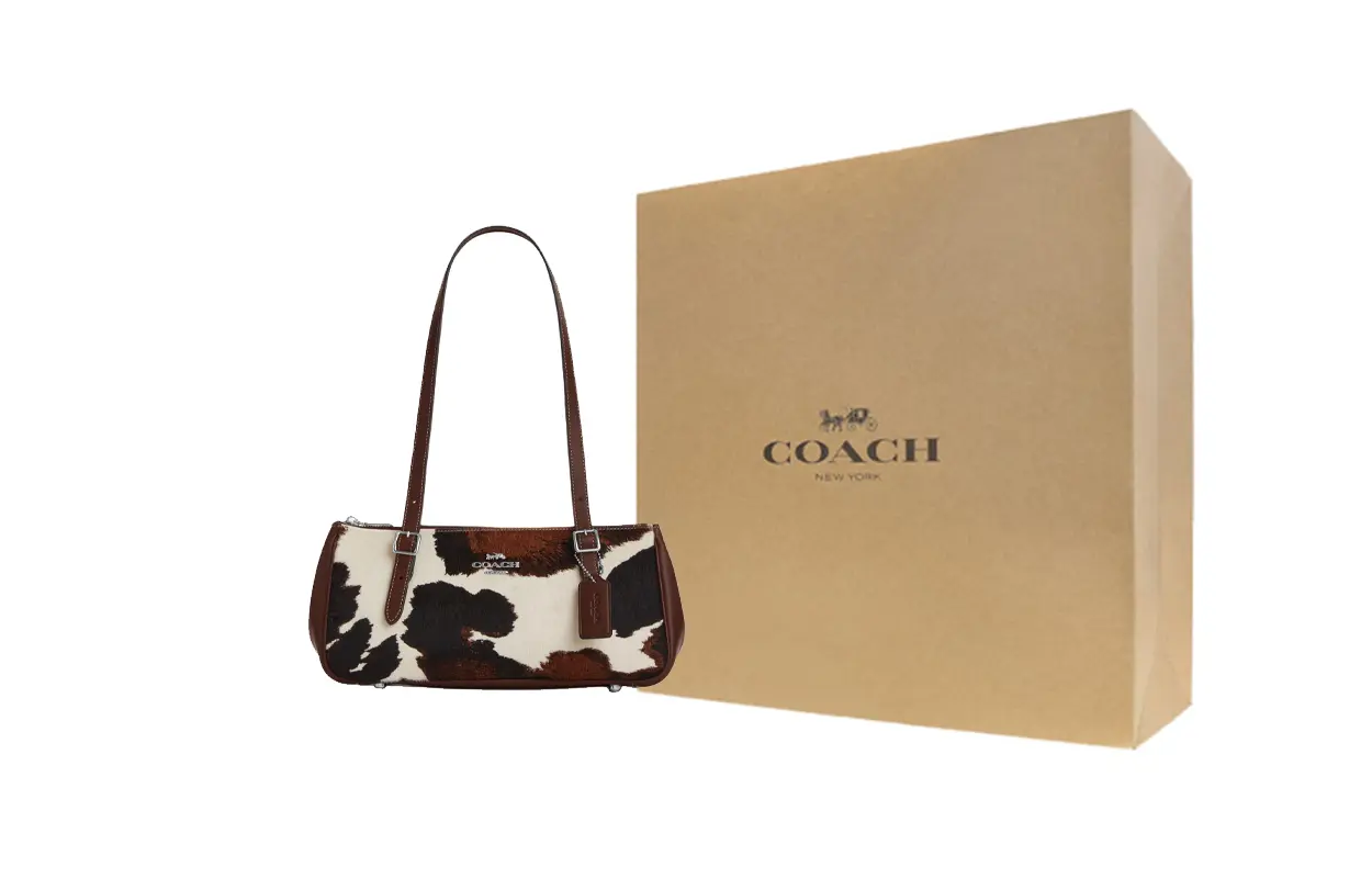 

COACH Сумка через плечо из коровьей кожи, большая женская коричневая