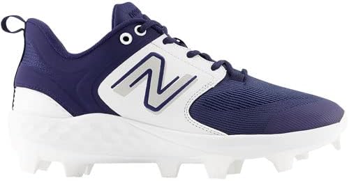 Бейсбольные кроссовки New Balance Fresh Foam 3000 V6 для мужчин, белый/синий/темно-синий — фото 4