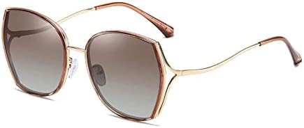 

Женские солнцезащитные очки в геометрическом винтажном стиле с металлической оправой, градиентными линзами и защитой от УФ-излучения UV400, увеличенного размера, поляризованные MTZJH, 3