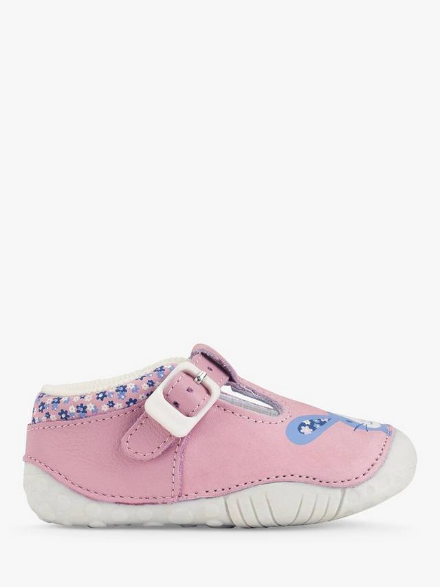 

Ботиночки Baby Little Paws T-Bar с пряжкой для первых шагов Start-Rite, Pink Nubuck