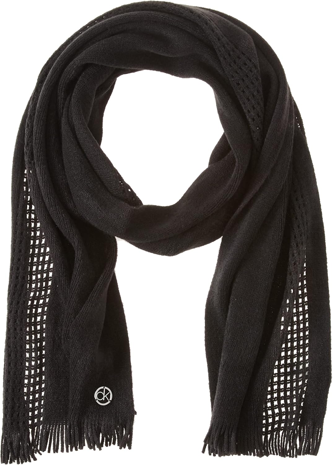 

Женский шарф Warp Knit от Calvin Klein, Heathered Mid Grey, Серый, Женский шарф Warp Knit от Calvin Klein, Heathered Mid Grey