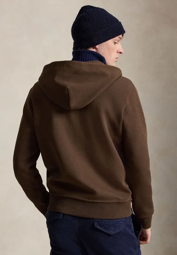 Толстовка с капюшоном на молнии Double Knit Full Zip, Polo Ralph Lauren, мускатный коричневый — фото 3