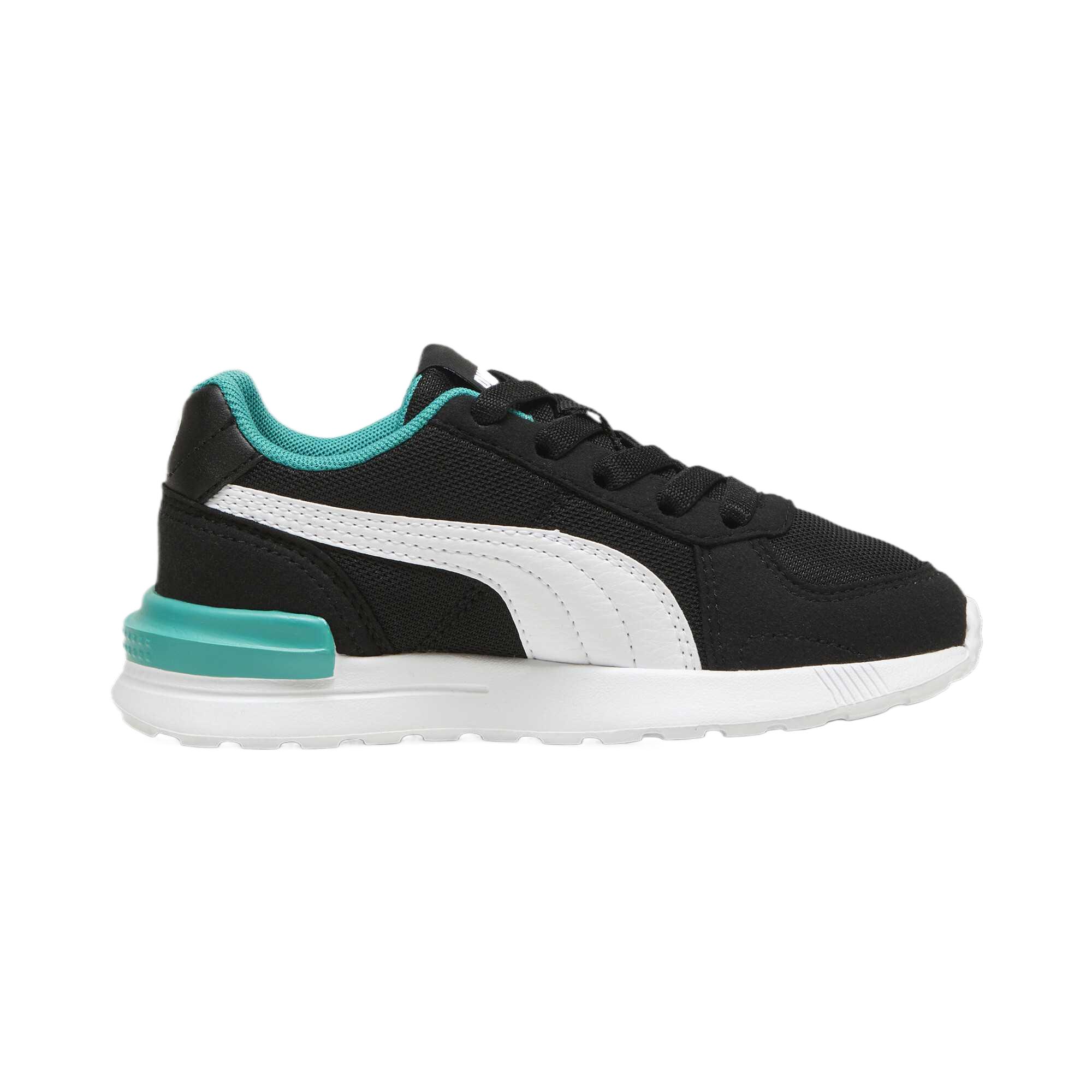 Низкие детские кроссовки для повседневной жизни PUMA, черный — фото 2