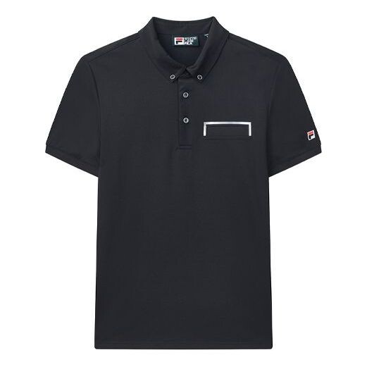 

Футболка casual sports breathable short sleeve polo shirt navy blue Fila, синий