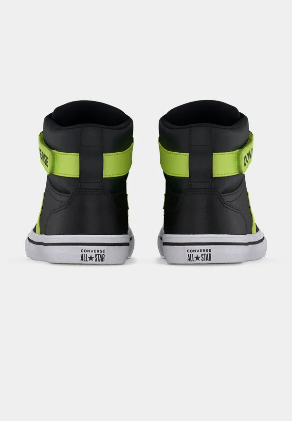 Унисекс высокие кроссовки pro blaze strap Converse, Black/Neon Mantis/White — фото 4