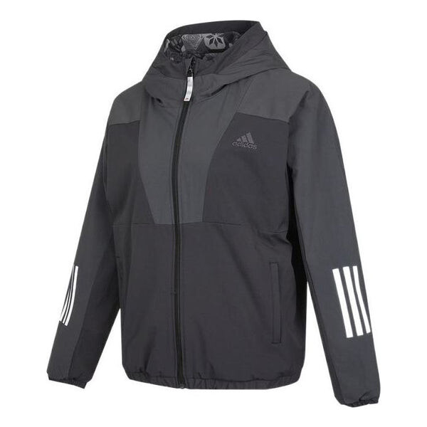 

Куртка cny mid jkt двусторонняя спортивная куртка с капюшоном Adidas, черный