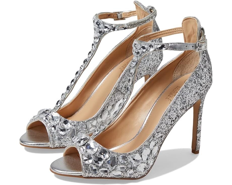 

Туфли Jewel Badgley Mischka Conroy, цвет Silver Glitter