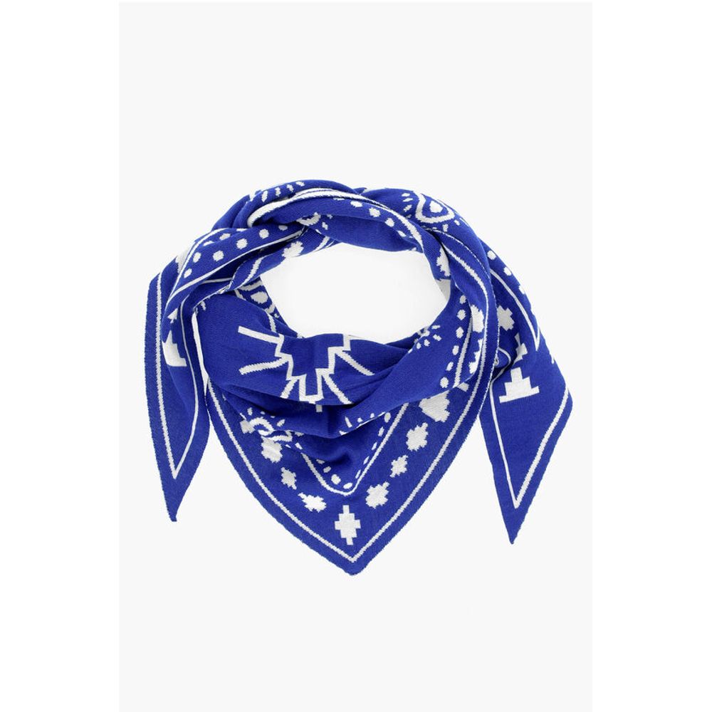 

Треугольный шарф с узором пейсли Marcelo Burlon, Blue