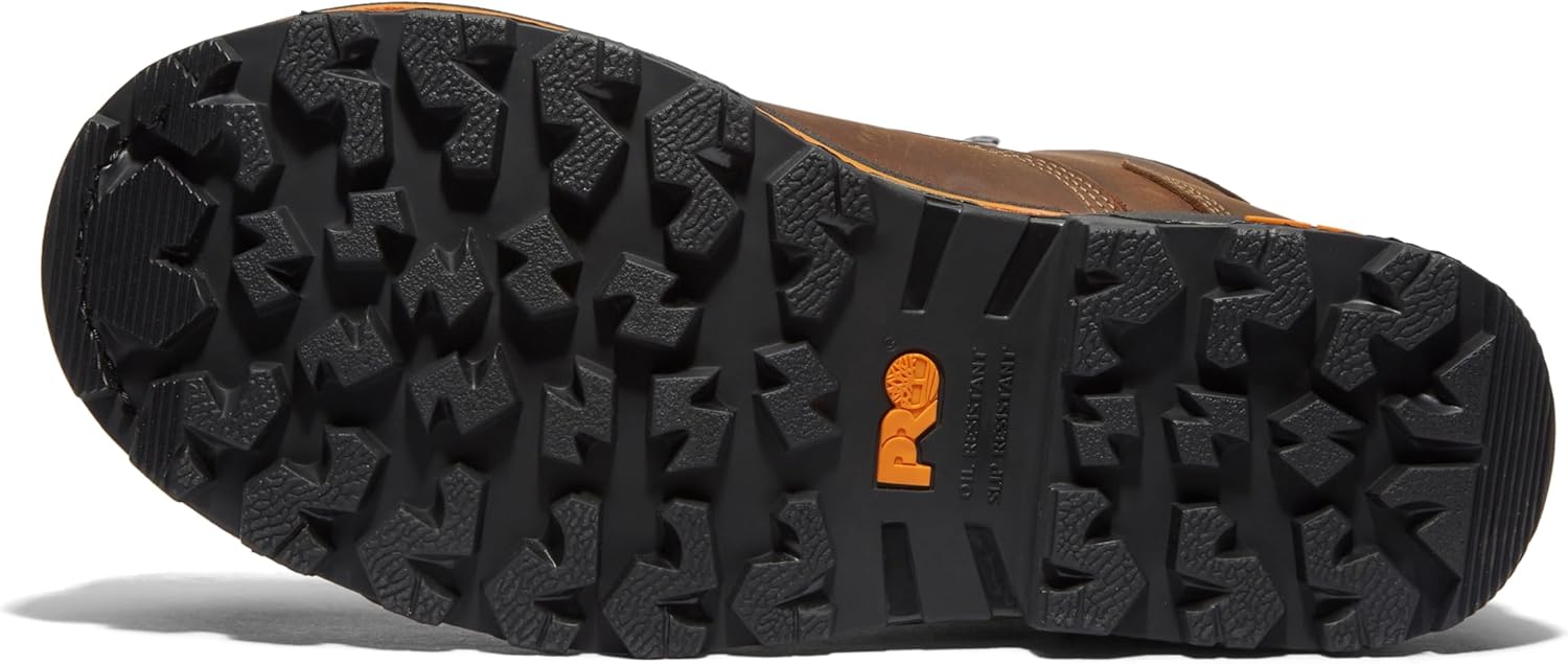 Timberland PRO мужские промышленные рабочие ботинки Boondock 8 дюймов с композитным защитным носком и водонепроницаемостью, Brown-2024 New — фото 4